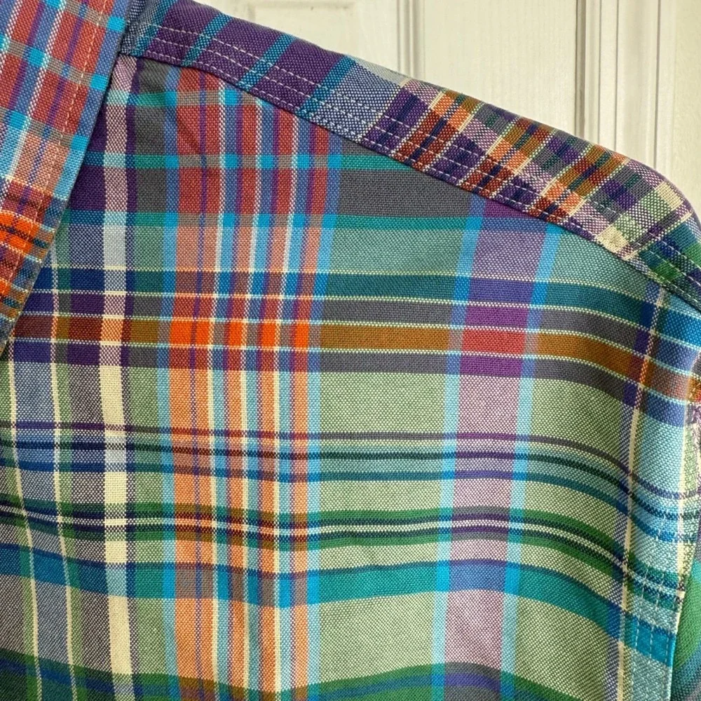 NEW‎ Polo Ralph Lauren Mens XXL Plaid Button Down Shirt Multicolor Preppy Ivy